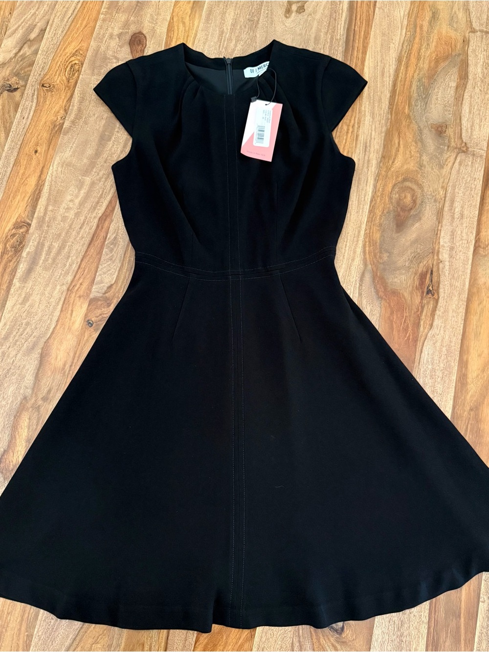 Of Mercer Black Women's Fit-and-Flare Dress